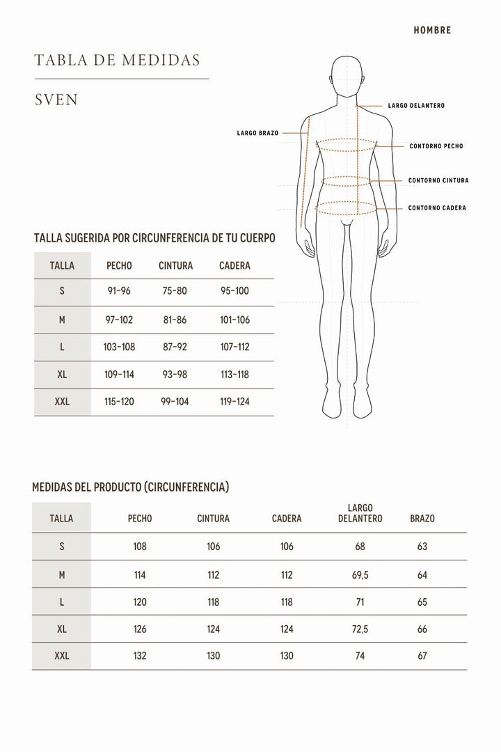 Chaqueta Sven Orgánica Café Hombre