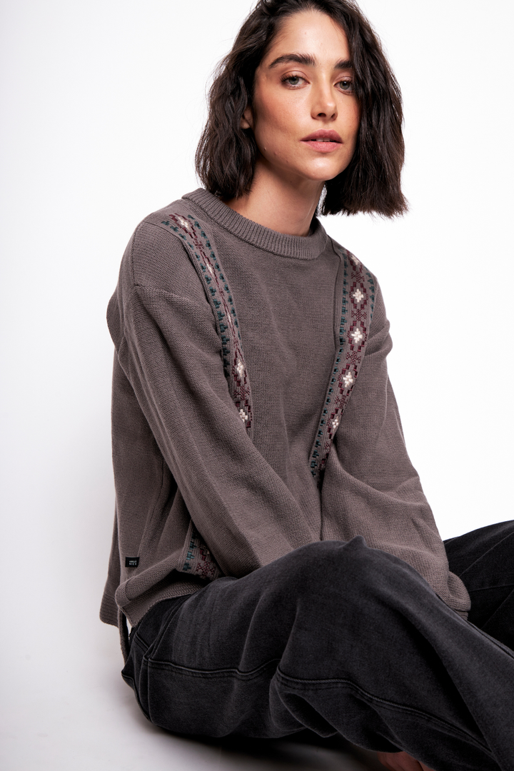 Sweater Acu Orgánico Café Mujer