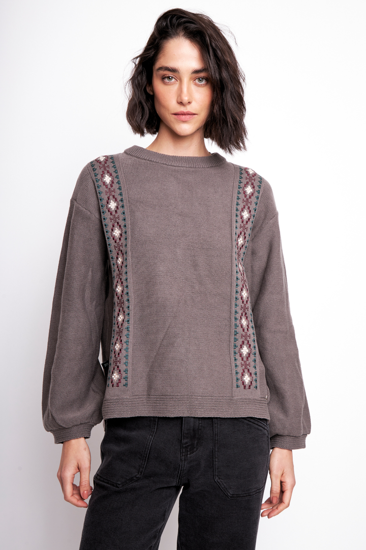 Sweater Acu Orgánico Café Mujer