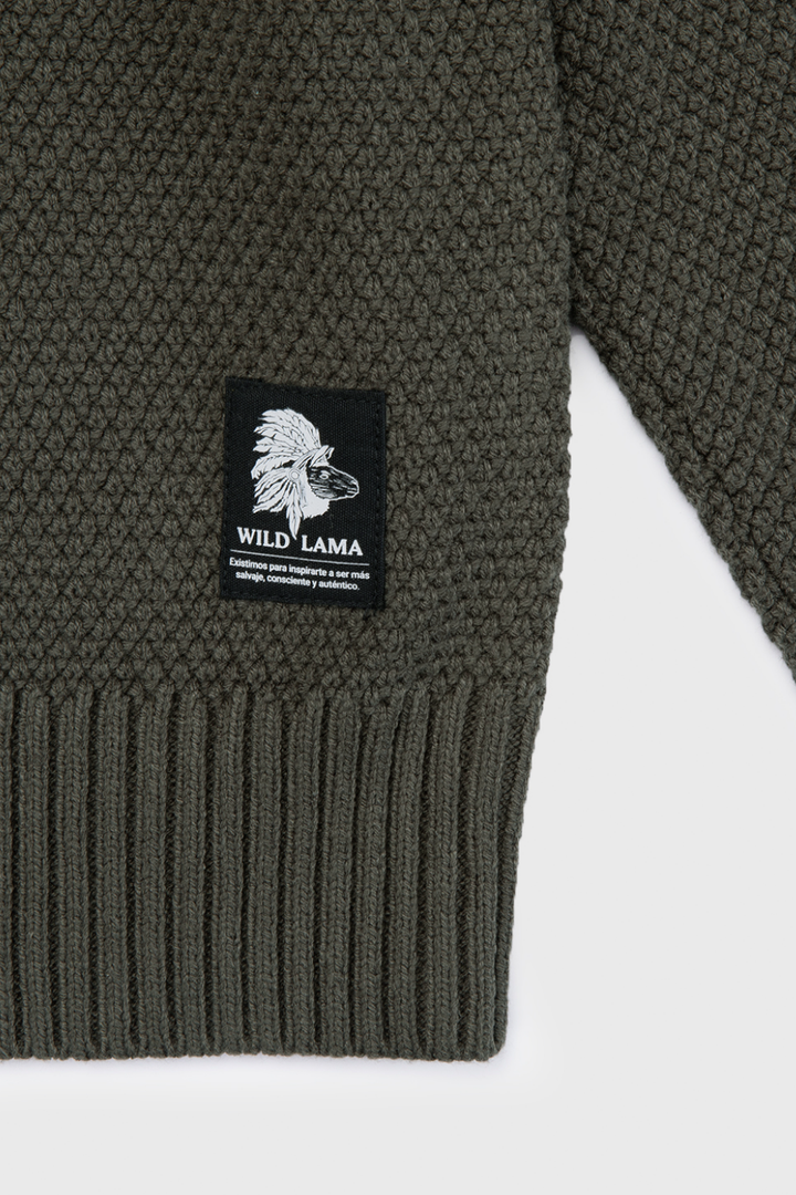 Sweater Etore Orgánico Verde Hombre
