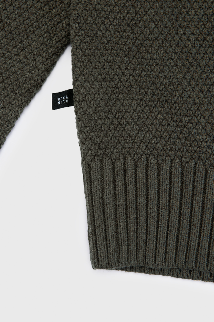 Sweater Etore Orgánico Verde Hombre