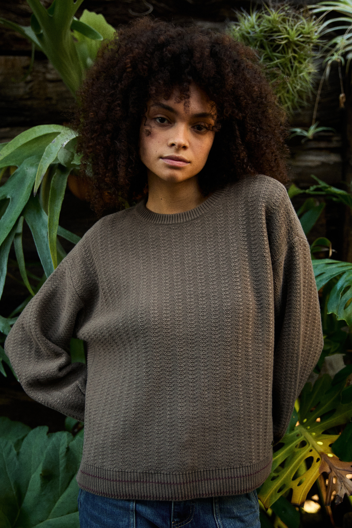 Sweater Noa Orgánico Café Mujer