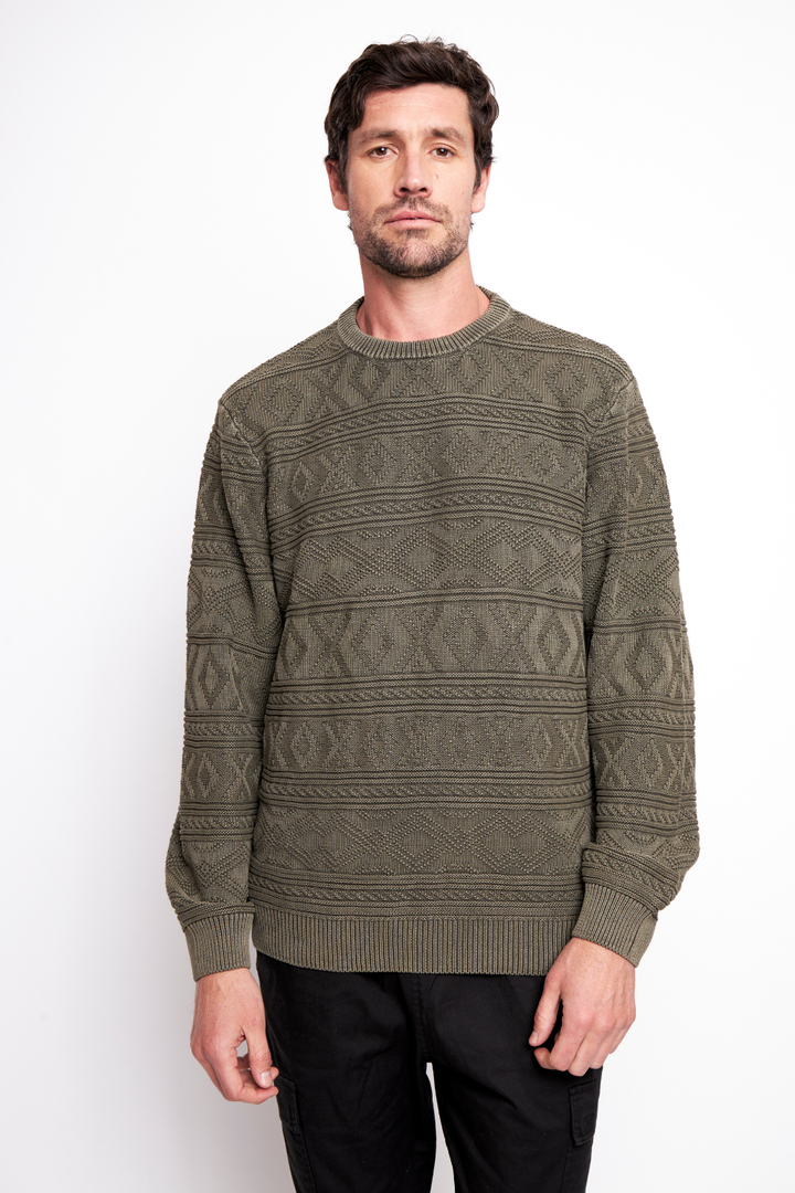 Sweater Olam Orgánico Verde Hombre