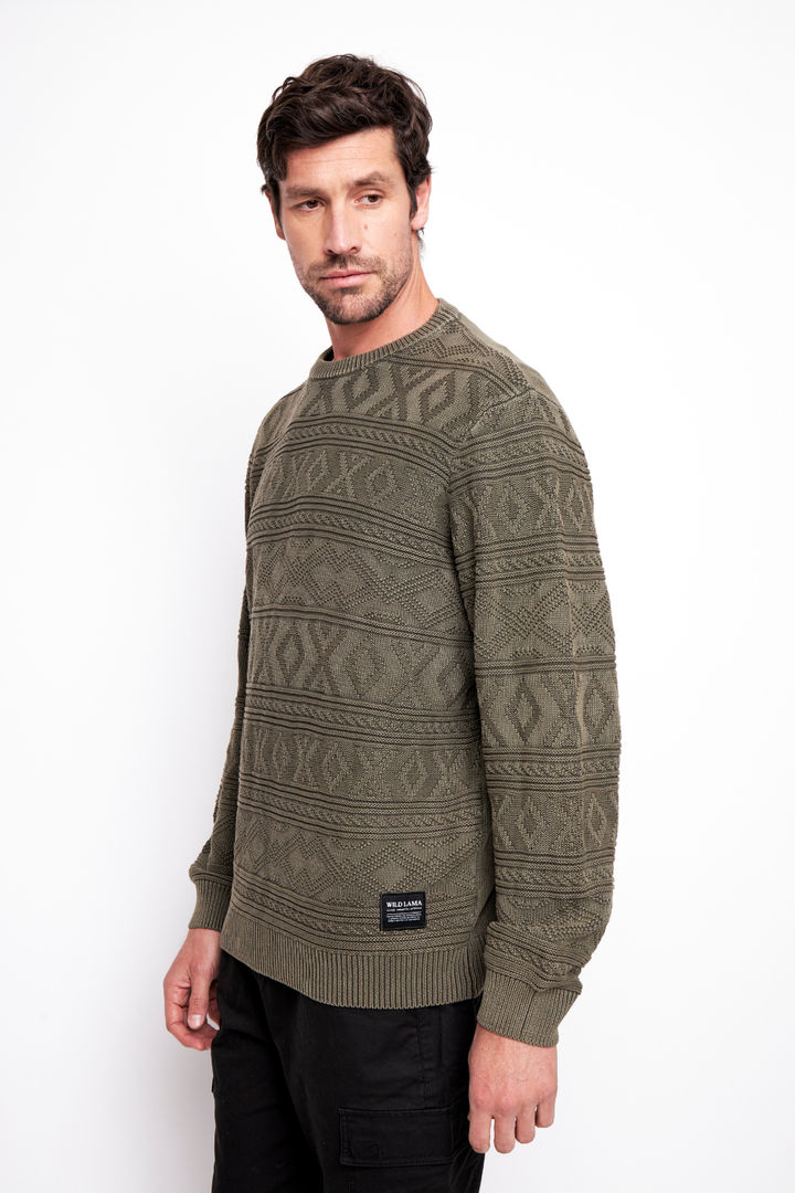 Sweater Olam Orgánico Verde Hombre