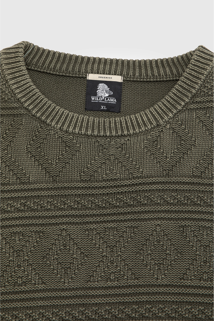 Sweater Olam Orgánico Verde Hombre