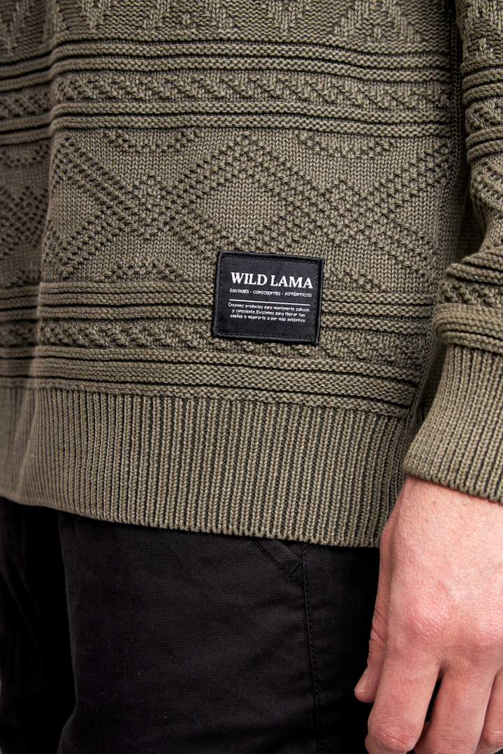 Sweater Olam Orgánico Verde Hombre