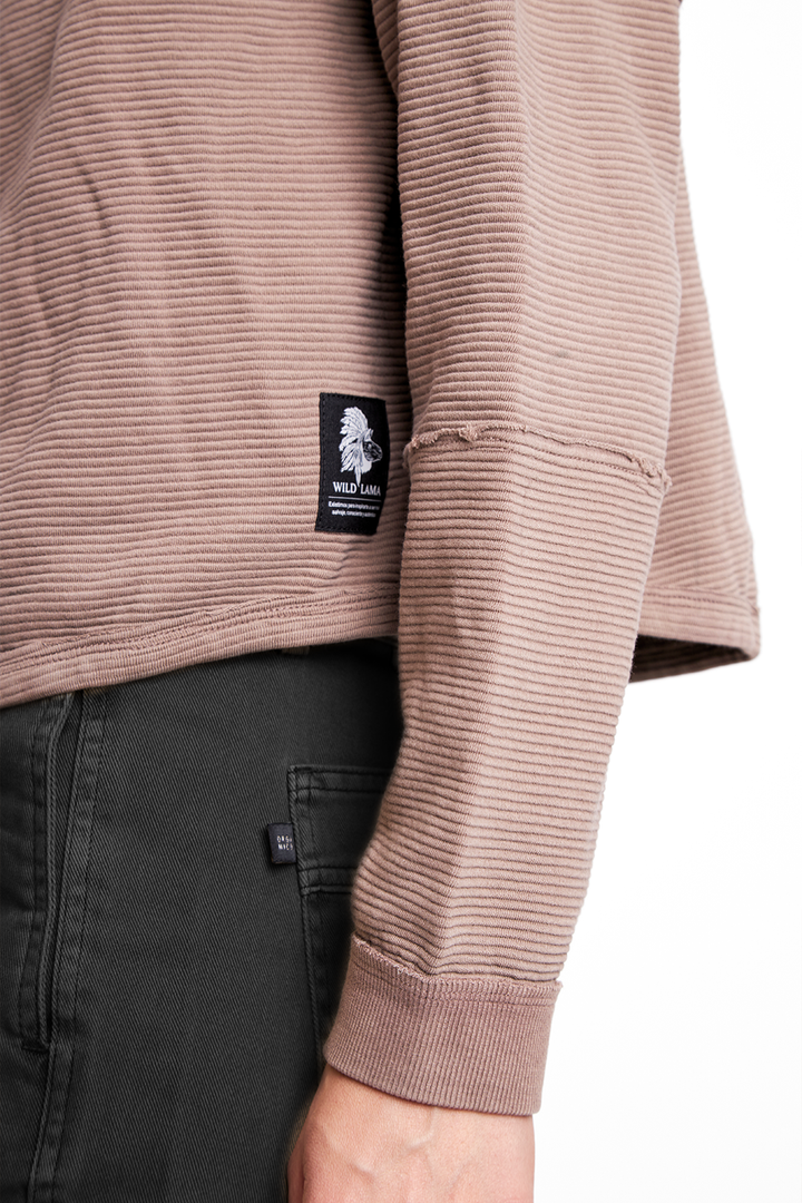 Polerón Raiza Orgánico Café Mujer