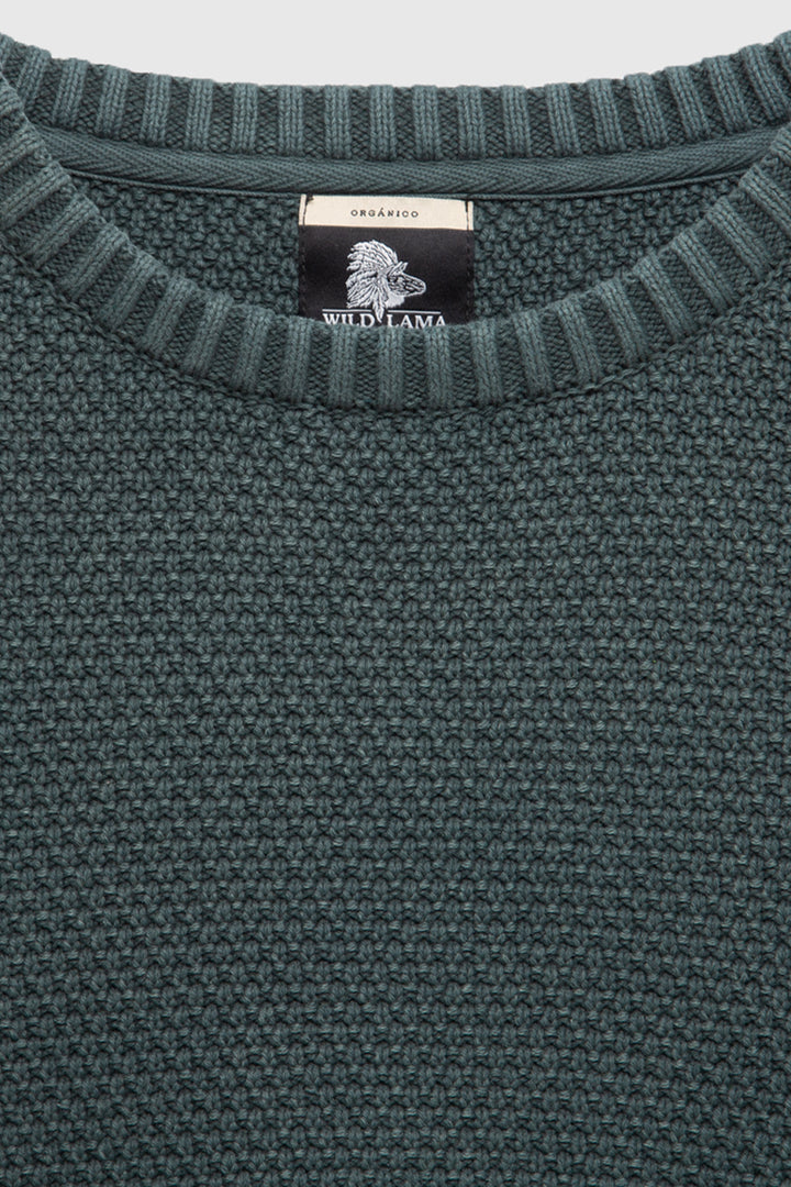 Sweater Rau Orgánico Verde Hombre