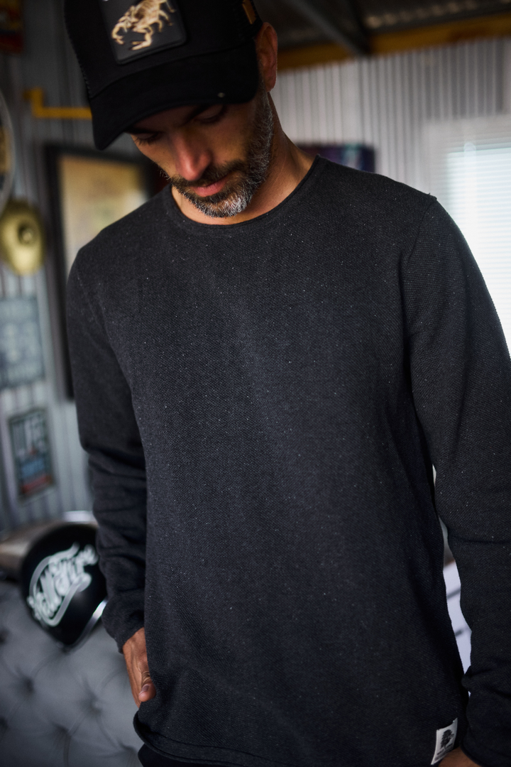Sweater Roco Orgánico Marengo Hombre