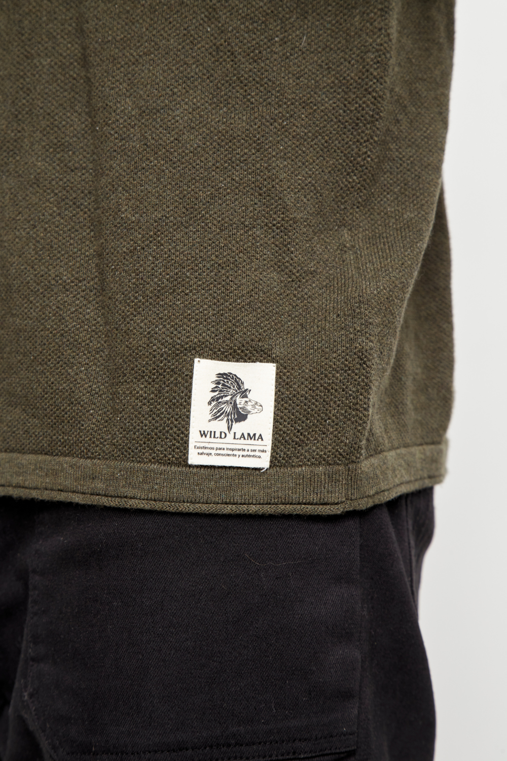 Sweater Roco Orgánico Verde Militar Hombre