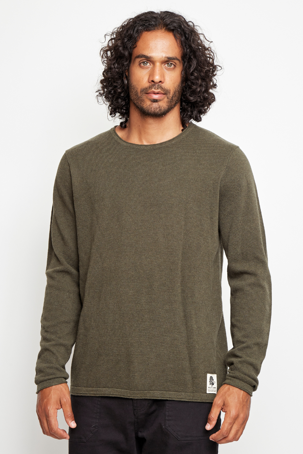 Sweater Roco Orgánico Verde Militar Hombre
