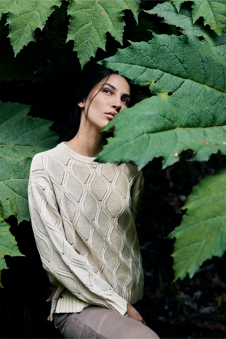 Sweater Trino Orgánico Beige Mujer