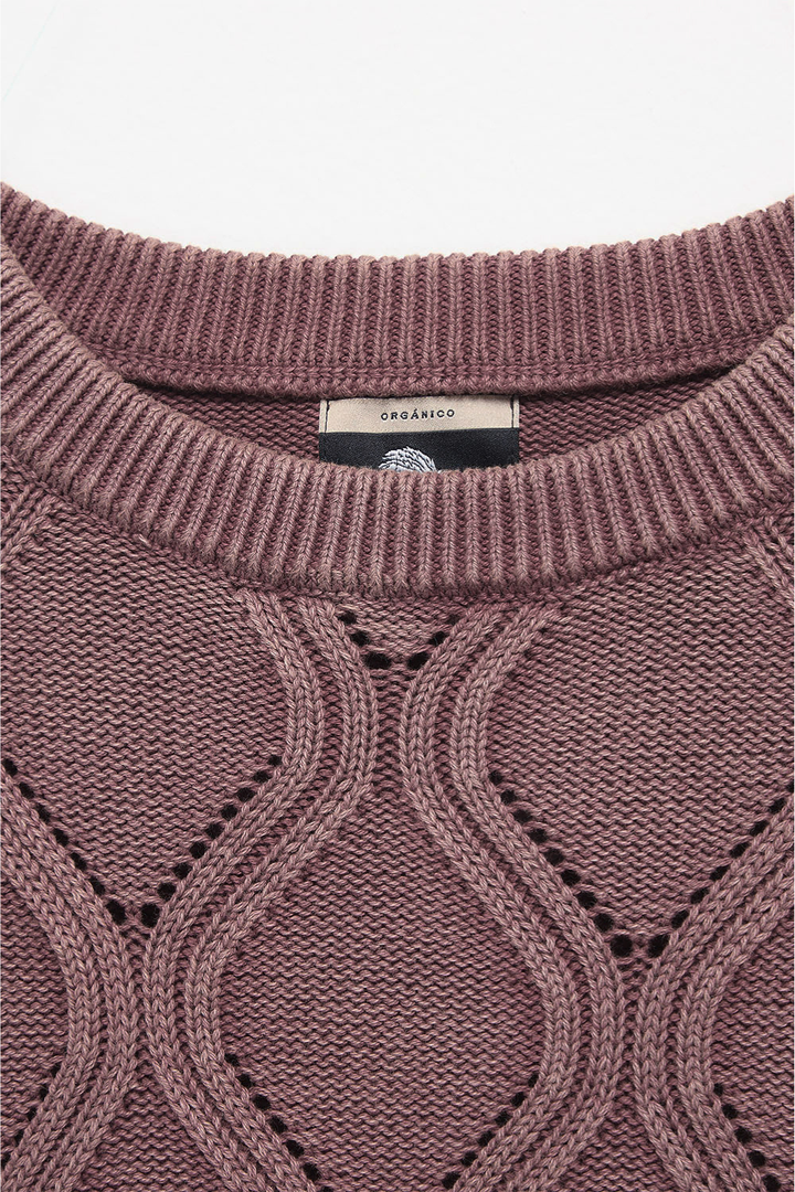 Sweater Trino Orgánico Rosado Mujer