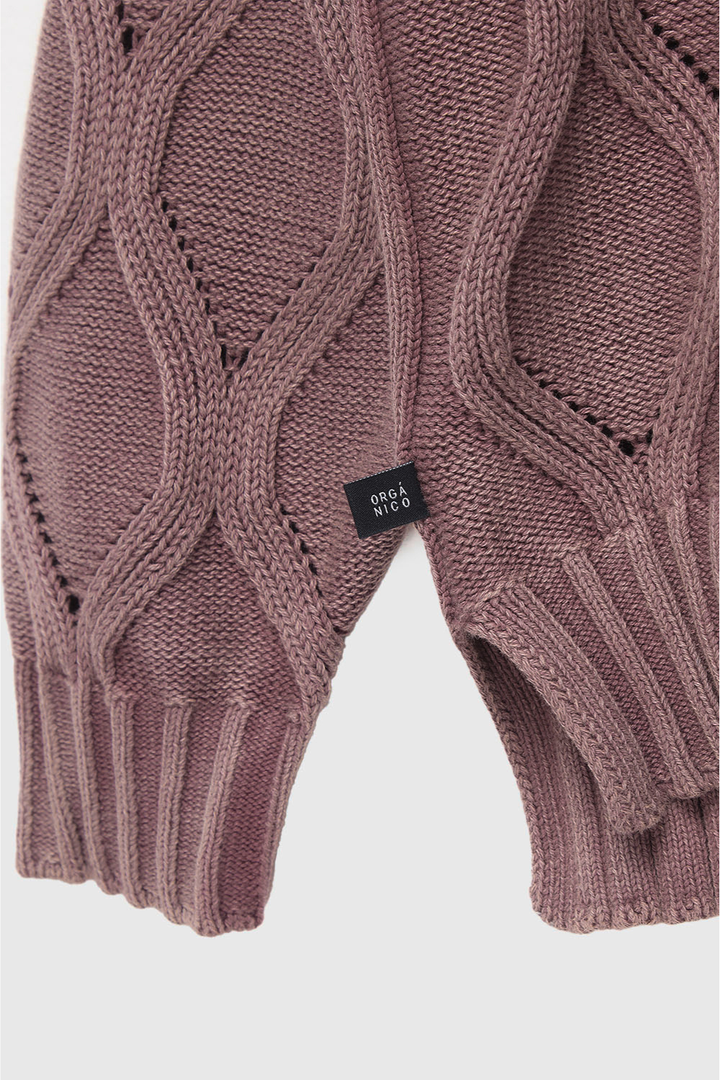 Sweater Trino Orgánico Rosado Mujer