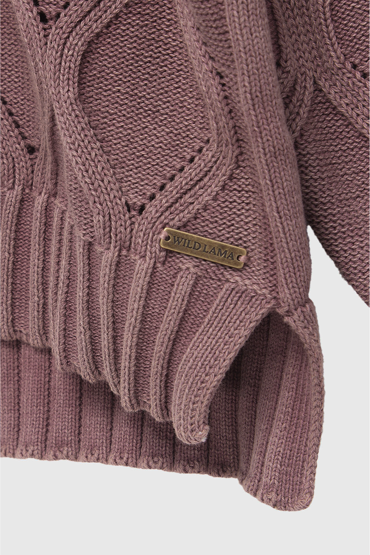Sweater Trino Orgánico Rosado Mujer