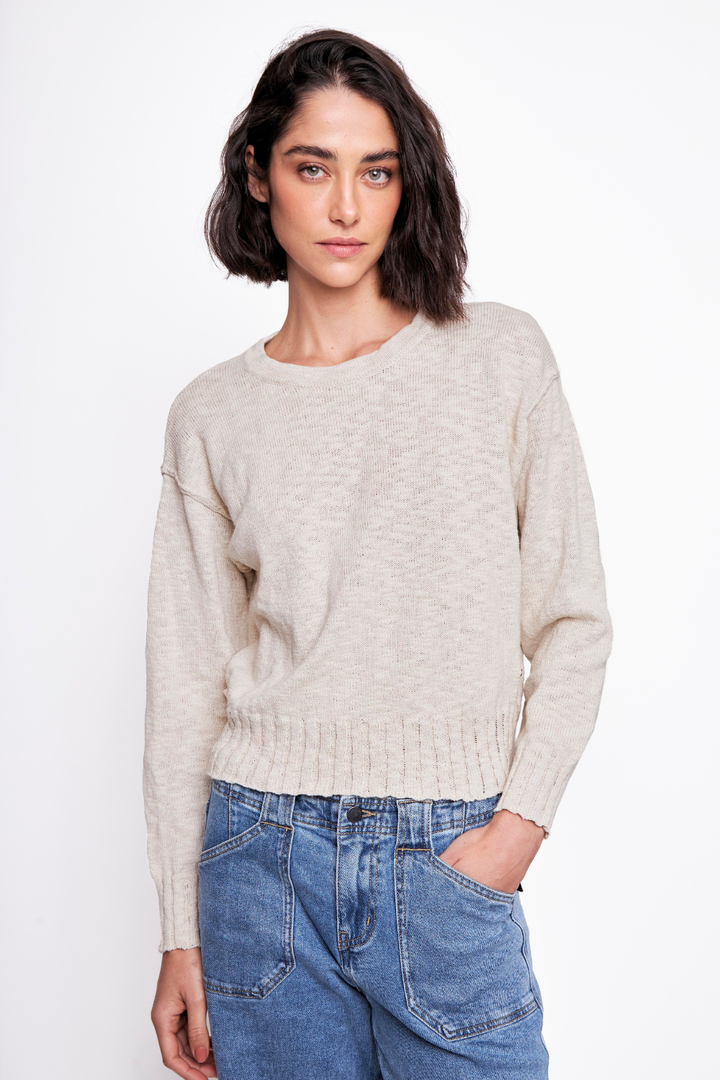 Sweater Uma Orgánico Beige Mujer
