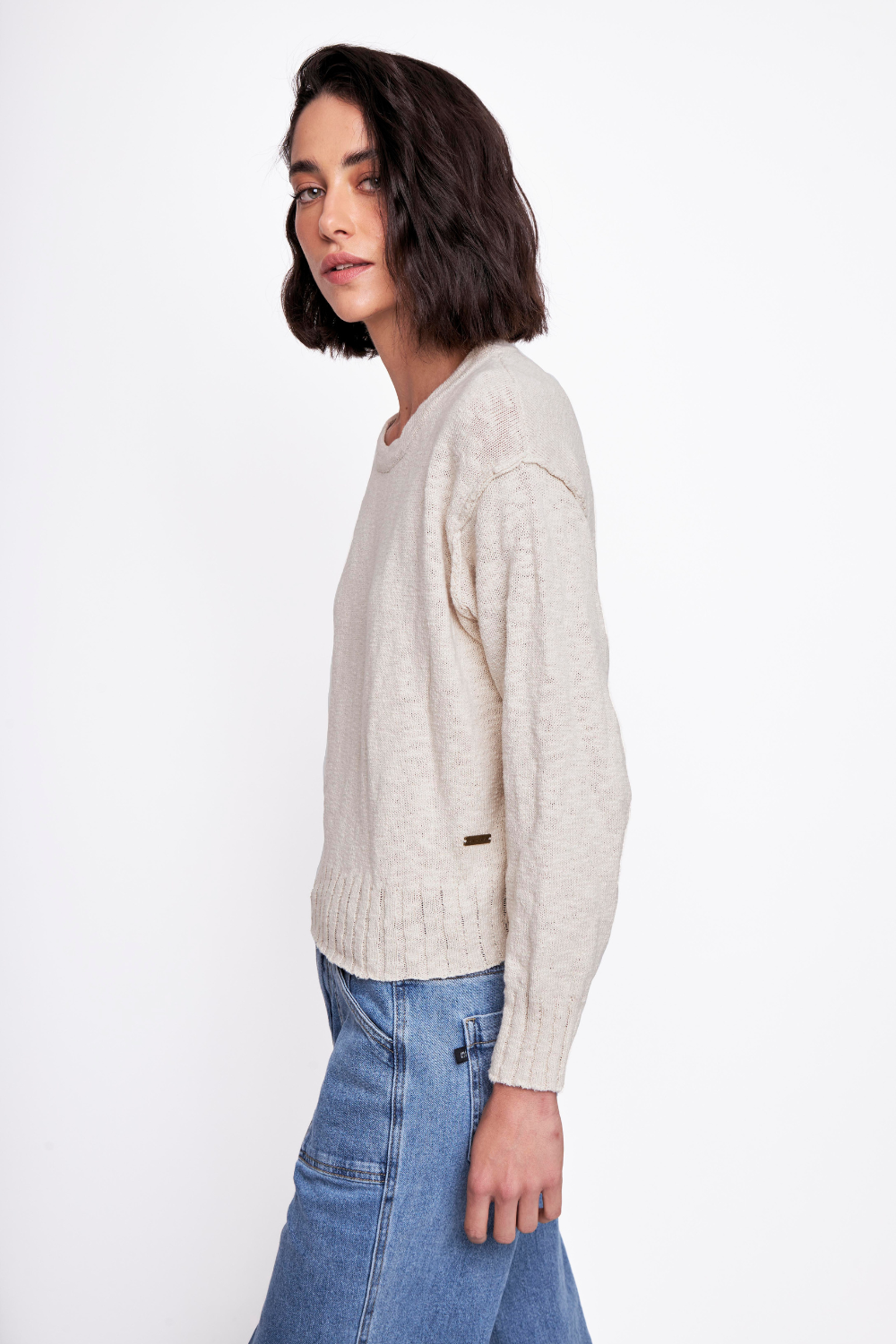 Sweater Uma Orgánico Beige Mujer