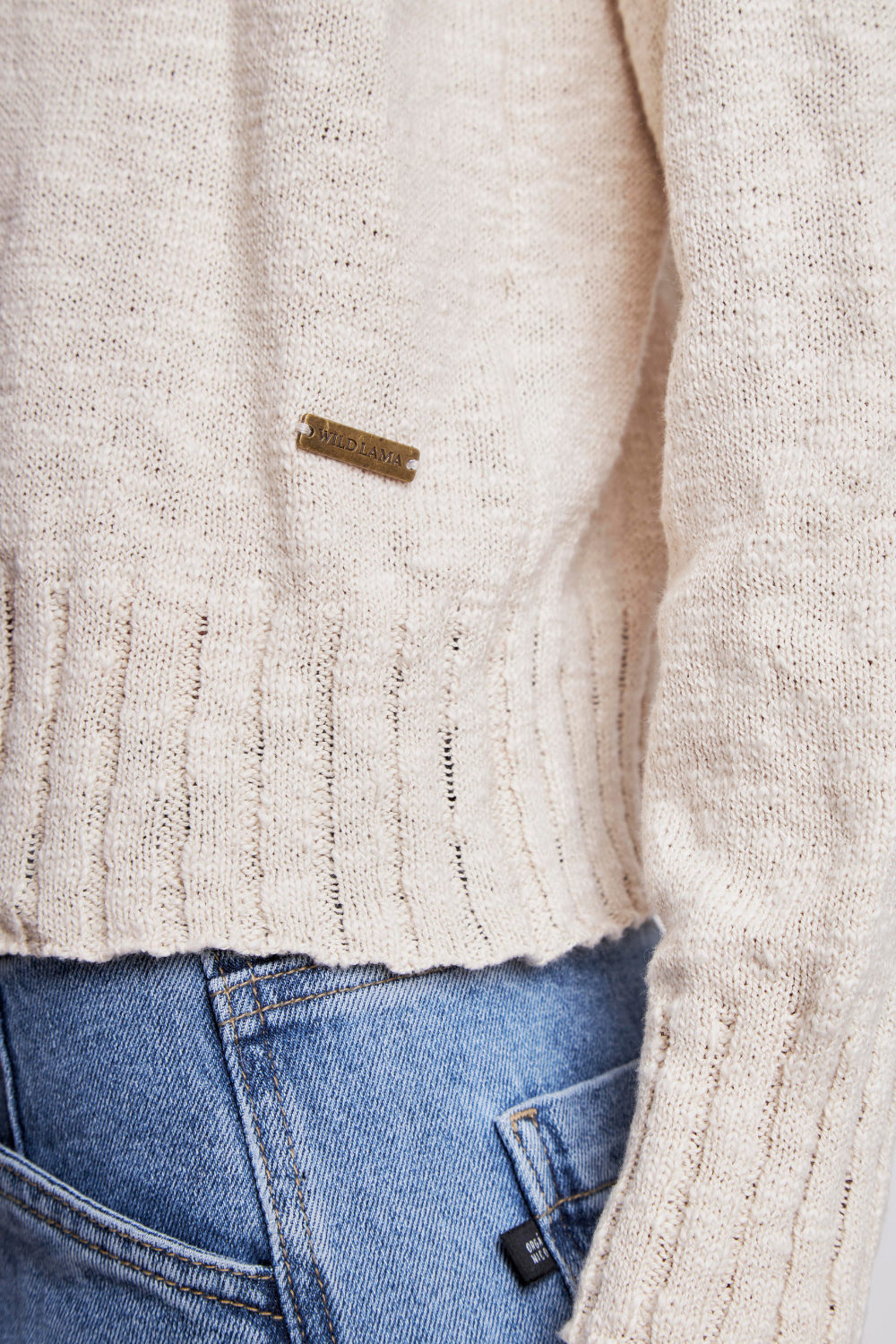 Sweater Uma Orgánico Beige Mujer