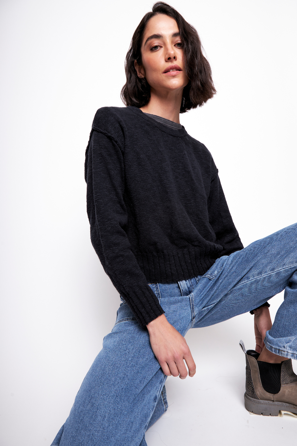 Sweater Uma Orgánico Marengo Mujer