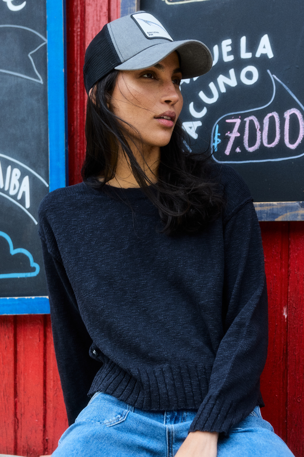 Sweater Uma Orgánico Marengo Mujer