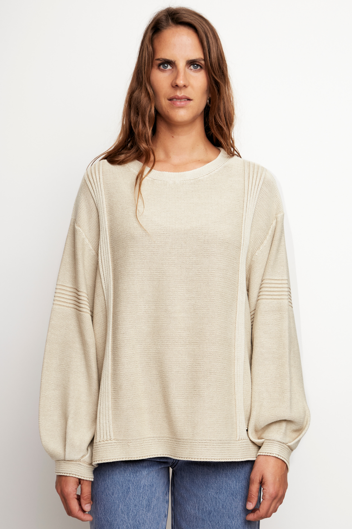 Sweater Viga Orgánico Beige Mujer