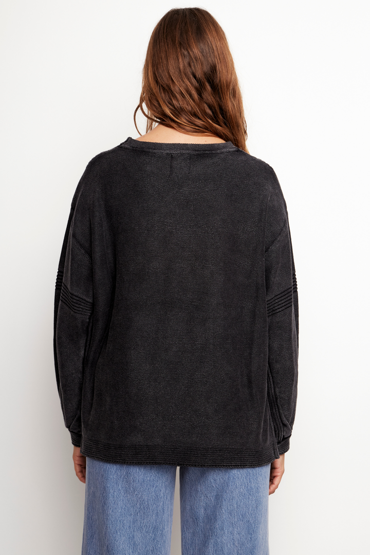 Sweater Viga Orgánico Negro Mujer