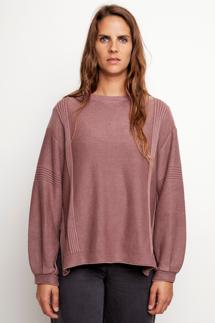 Sweater Viga Orgánico Rosado Mujer