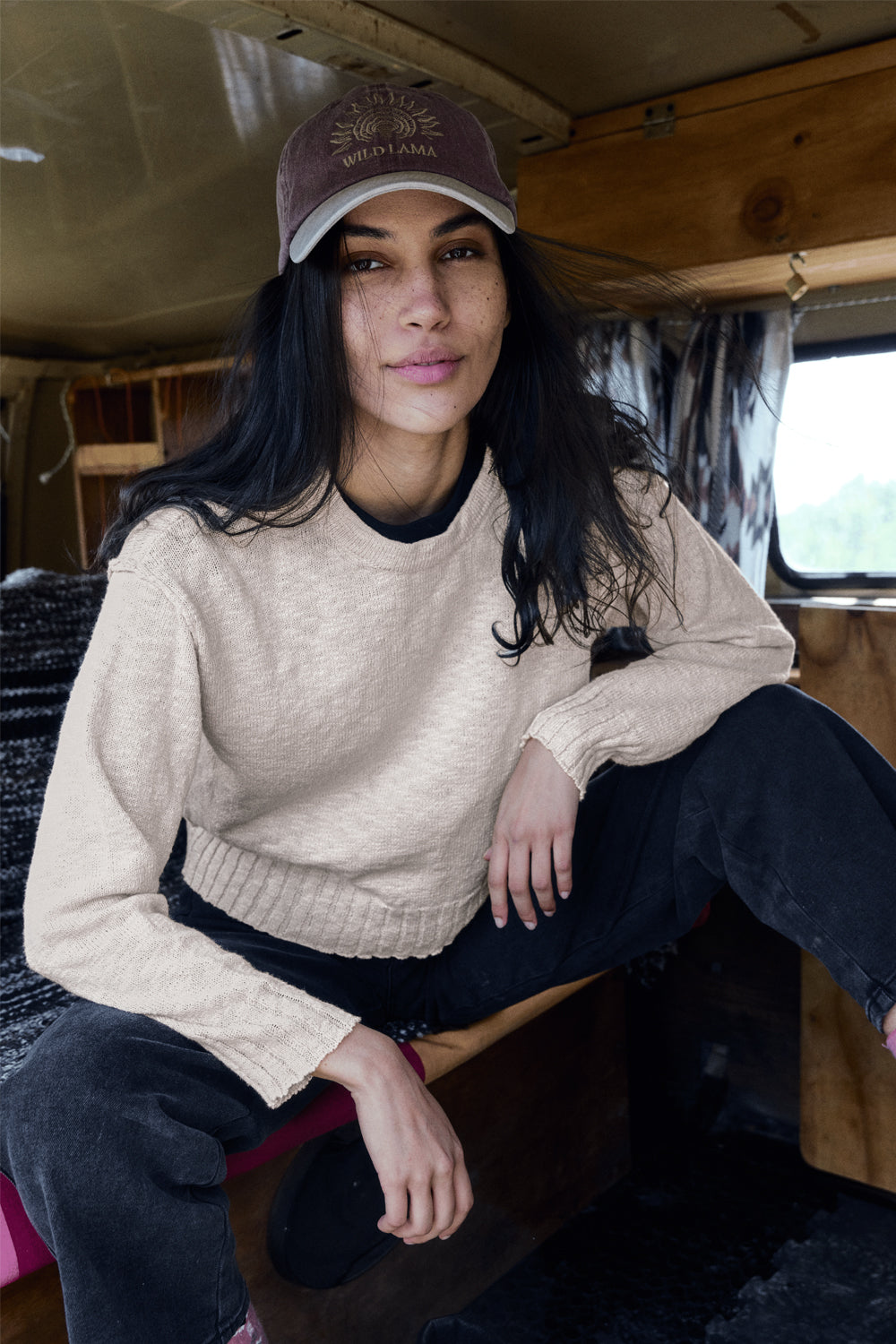 Sweater Uma Orgánico Beige Mujer