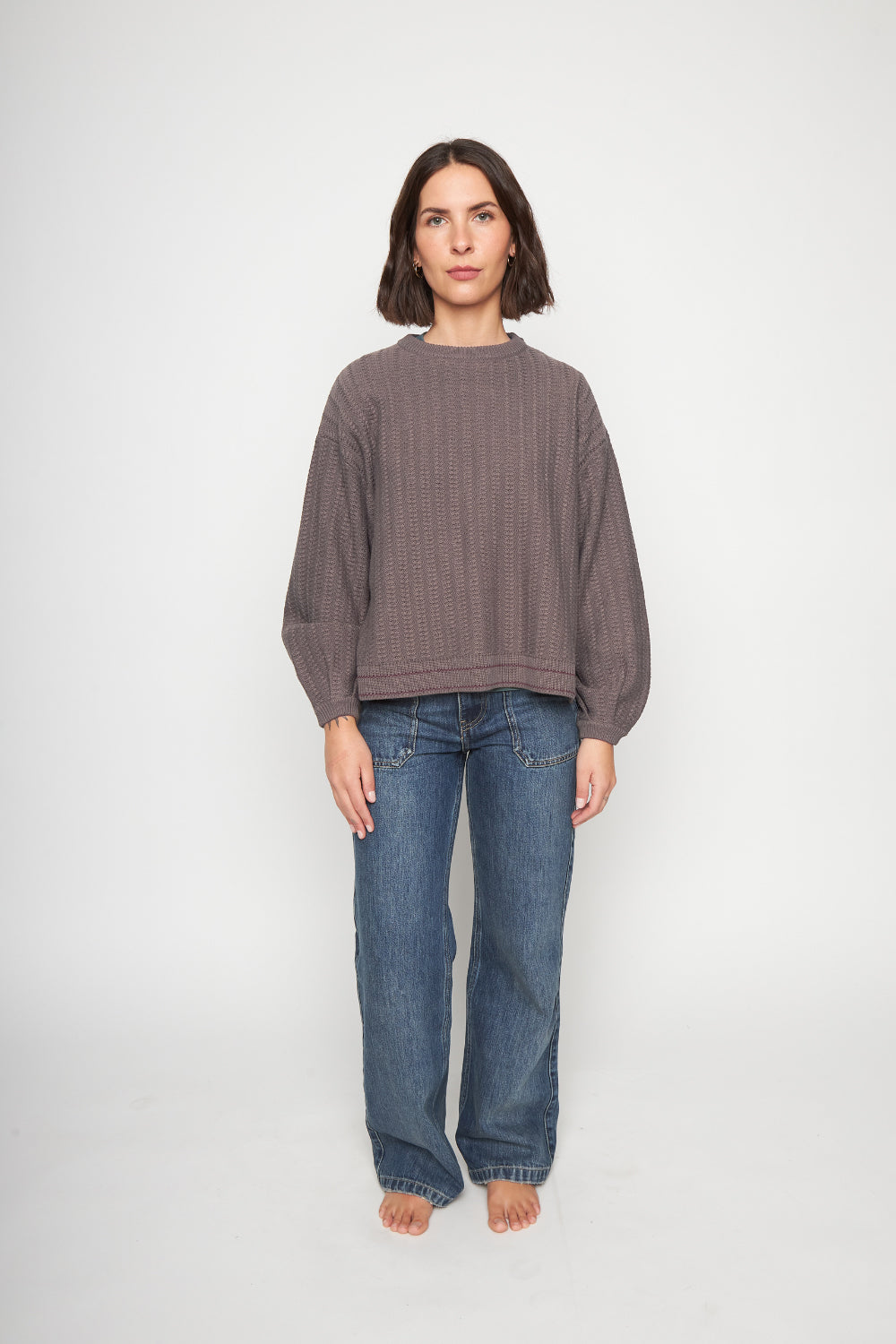 Sweater Noa Orgánico Café Mujer