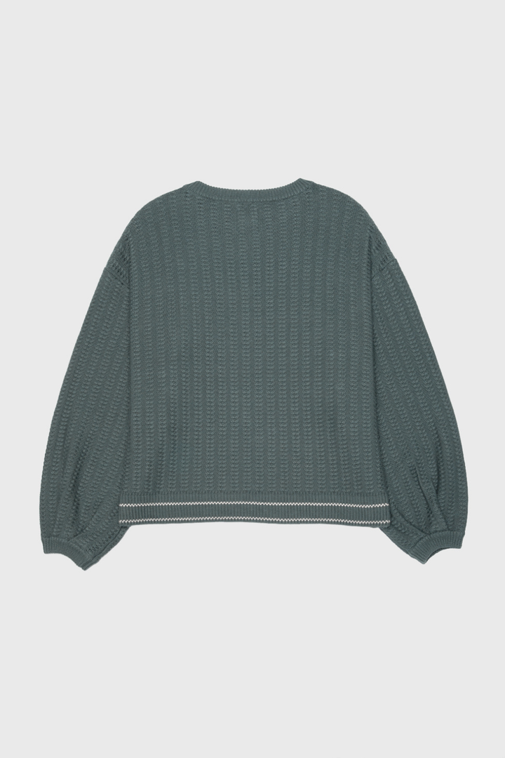 Sweater Noa Orgánico Petróleo Mujer