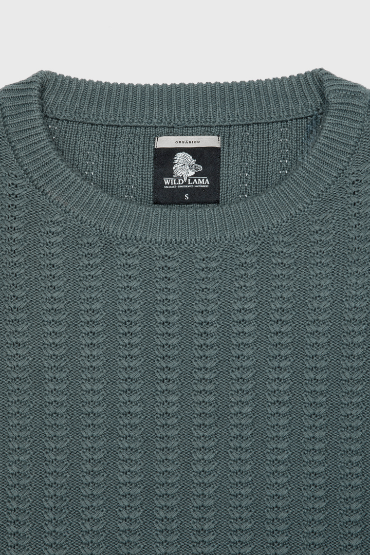 Sweater Noa Orgánico Petróleo Mujer