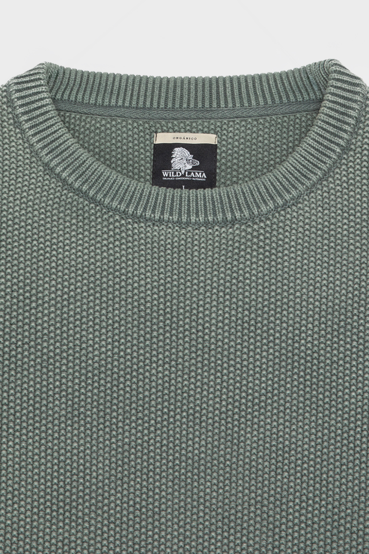 Sweater Toru Orgánico Petróleo Hombre