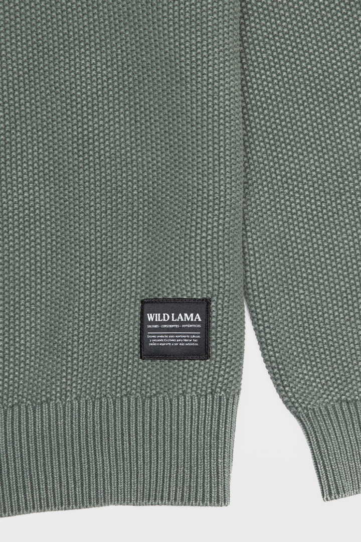 Sweater Toru Orgánico Petróleo Hombre