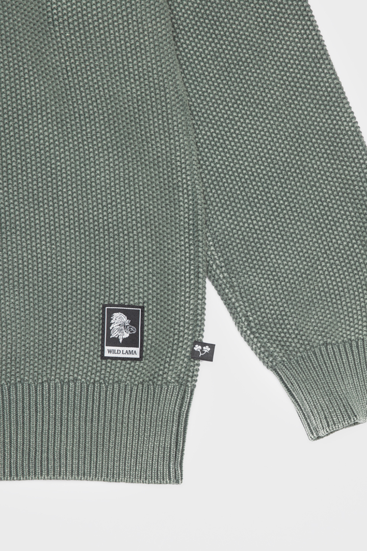 Sweater Toru Orgánico Petróleo Hombre
