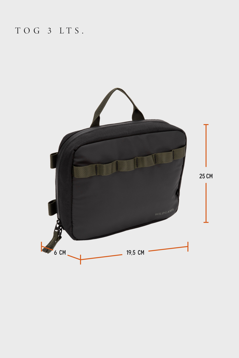 Neceser Travel Tog Reciclado Negro 3 Lts.