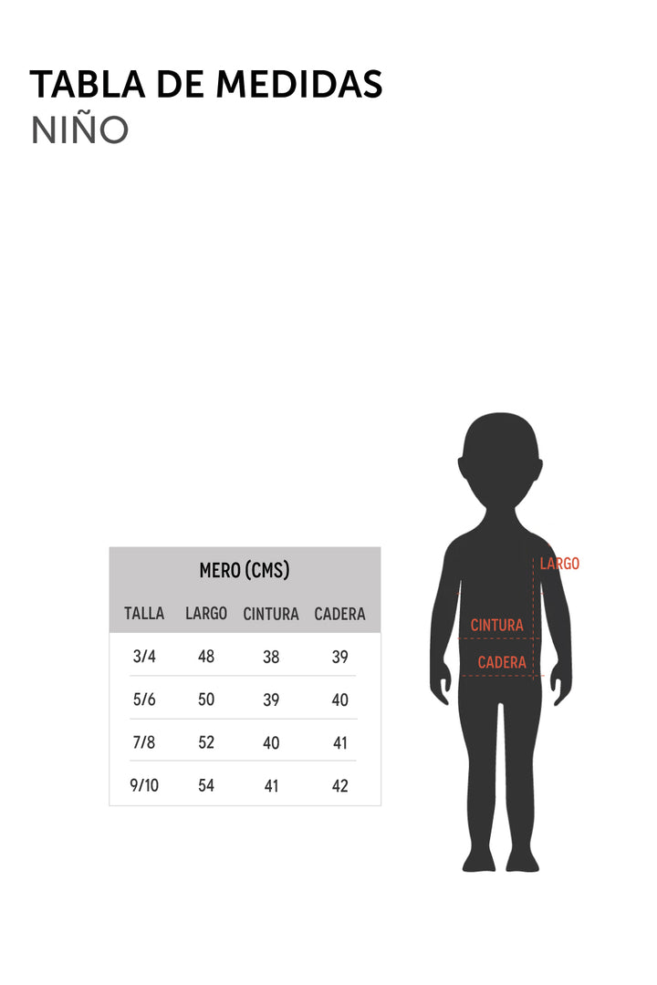 Guayabera Mero Viscosa Crudo Kids