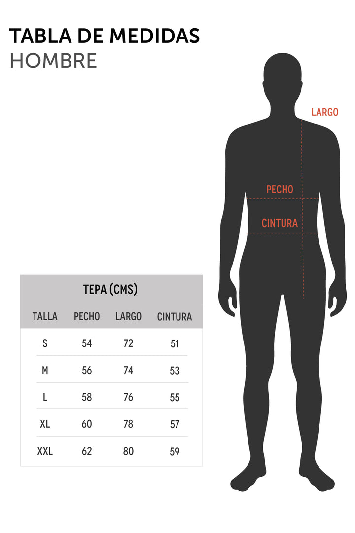 Polera Tepa Orgánica Terracota Hombre