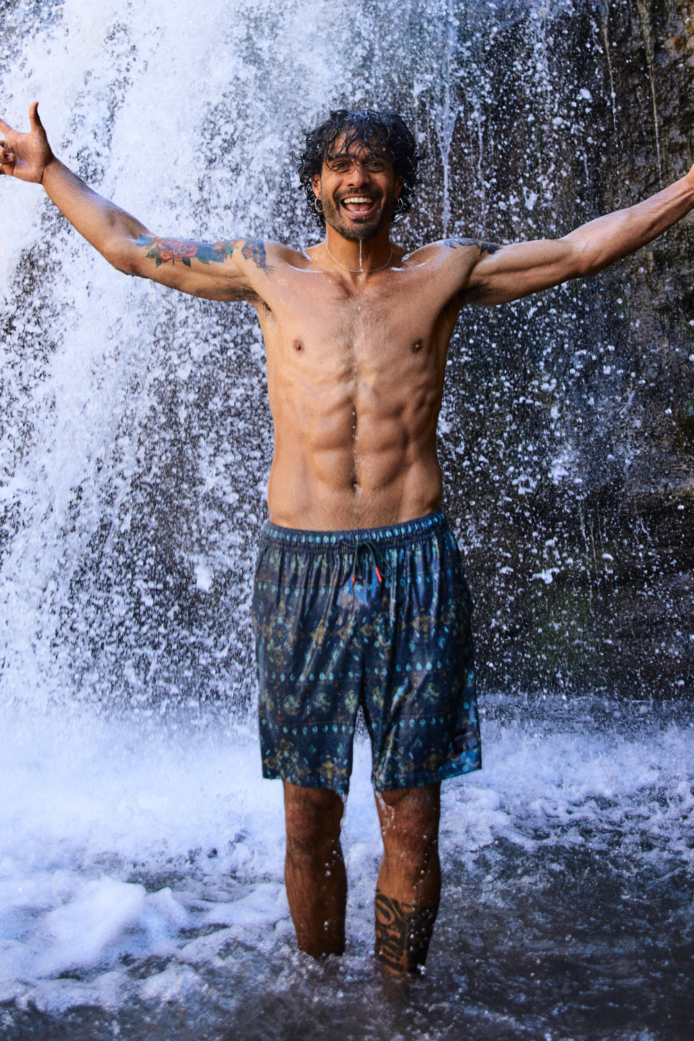 Traje De Baño Kurt Reciclado Print Verde Hombre