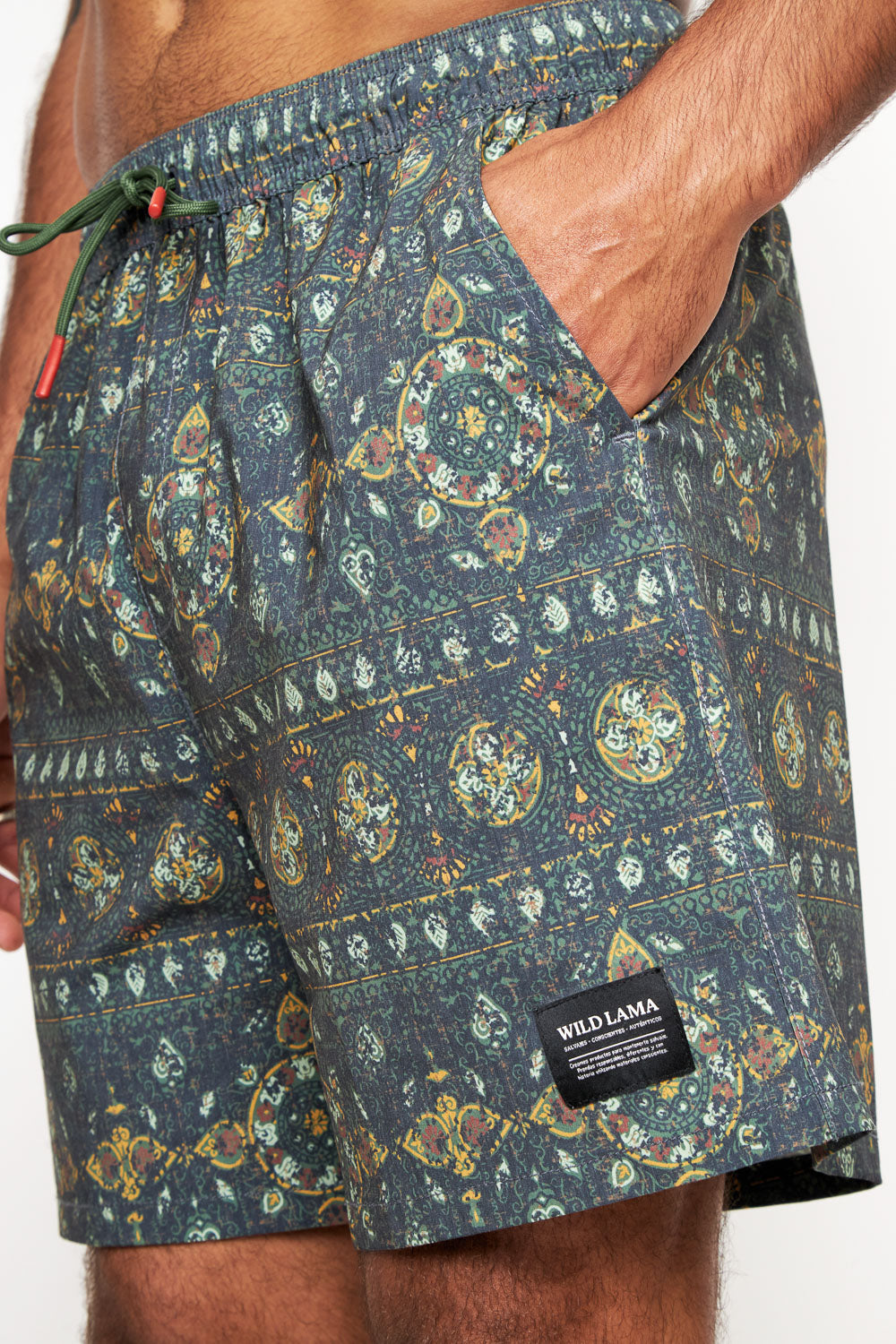 Traje De Baño Kurt Reciclado Print Verde Hombre