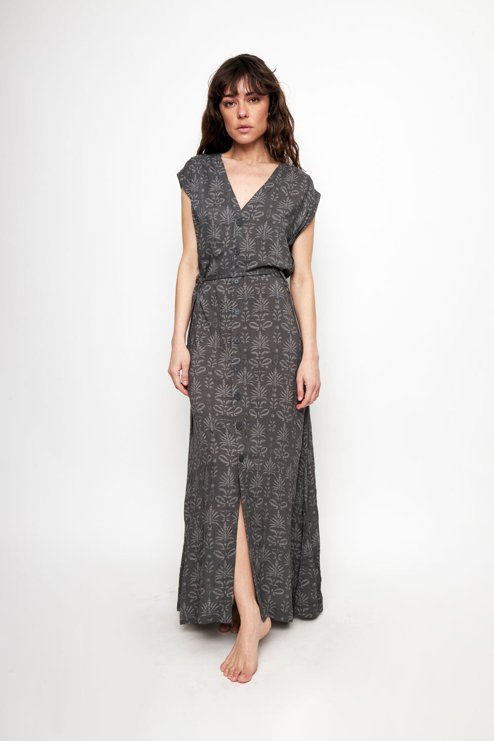 Vestido Dixy Print Gris Mujer ECOVERO™