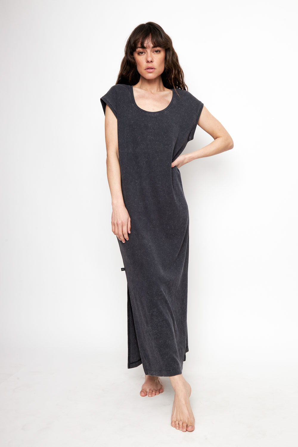 Vestido Far Orgánico Gris Mujer