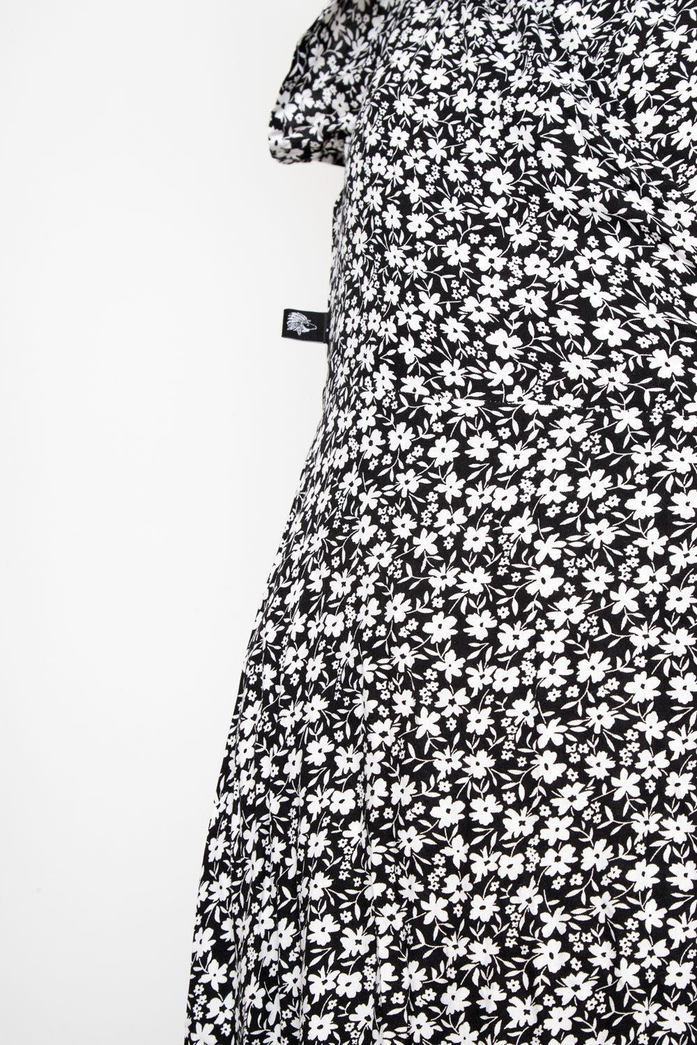 Vestido Largo Ecuador Flores Negro Mujer