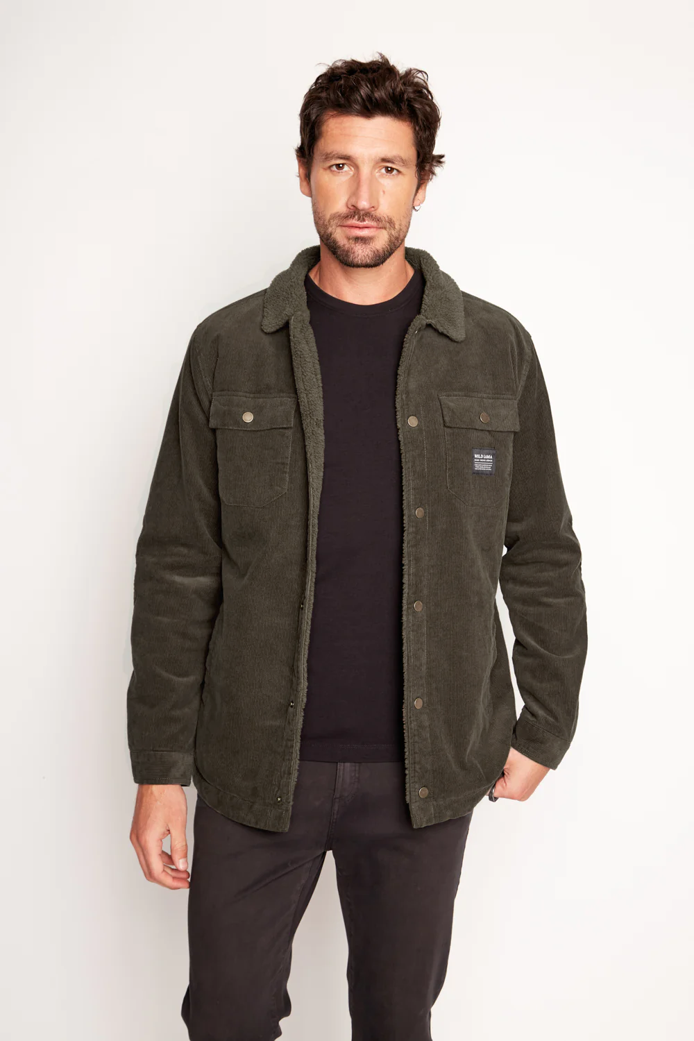 Chaqueta Cordero Orgánica Verde Hombre