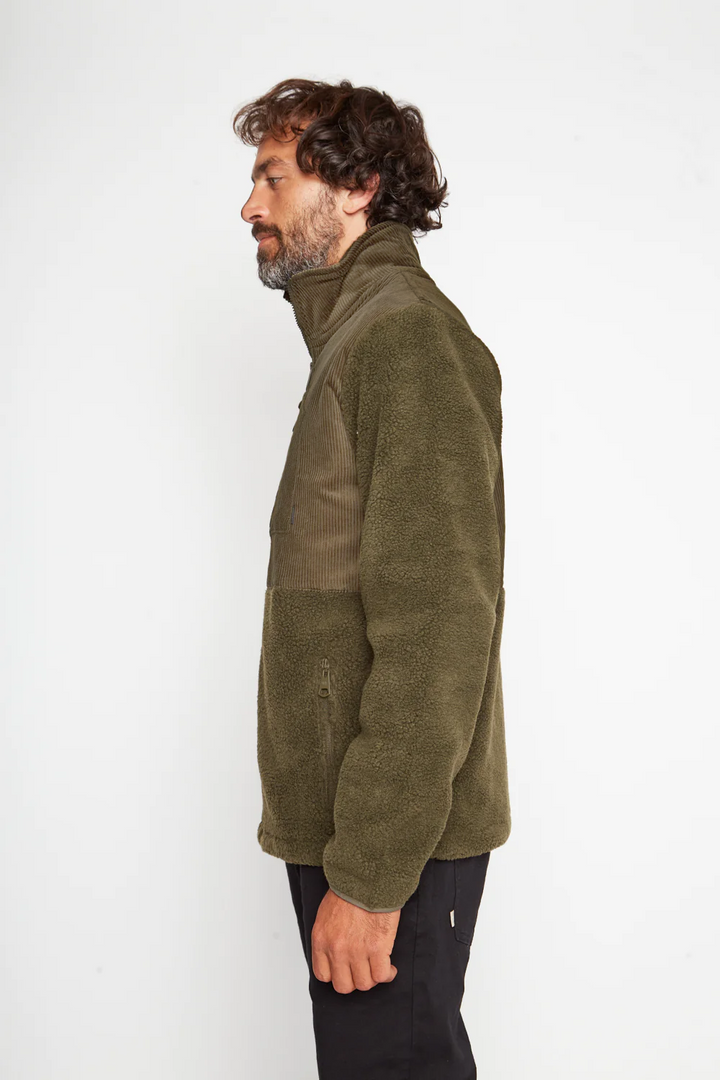 Polar Enco Full Zipper Reciclado Verde Hombre