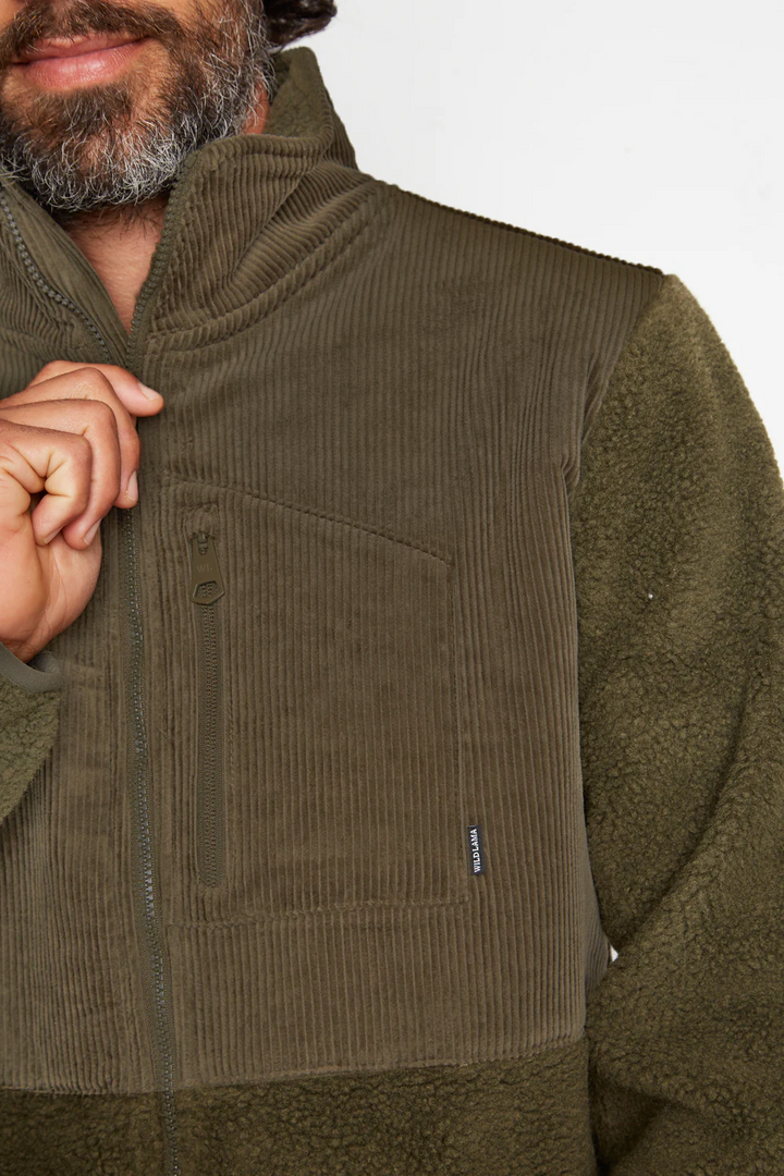 Polar Enco Full Zipper Reciclado Verde Hombre