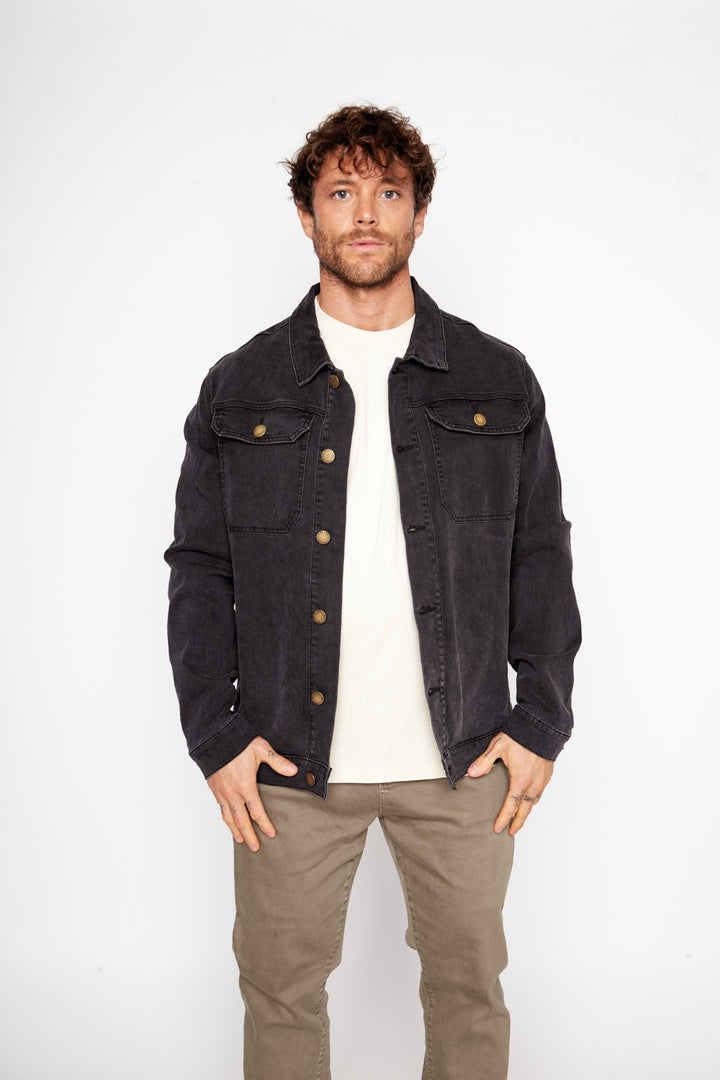 Chaqueta Serrano Orgánico Negro Hombre