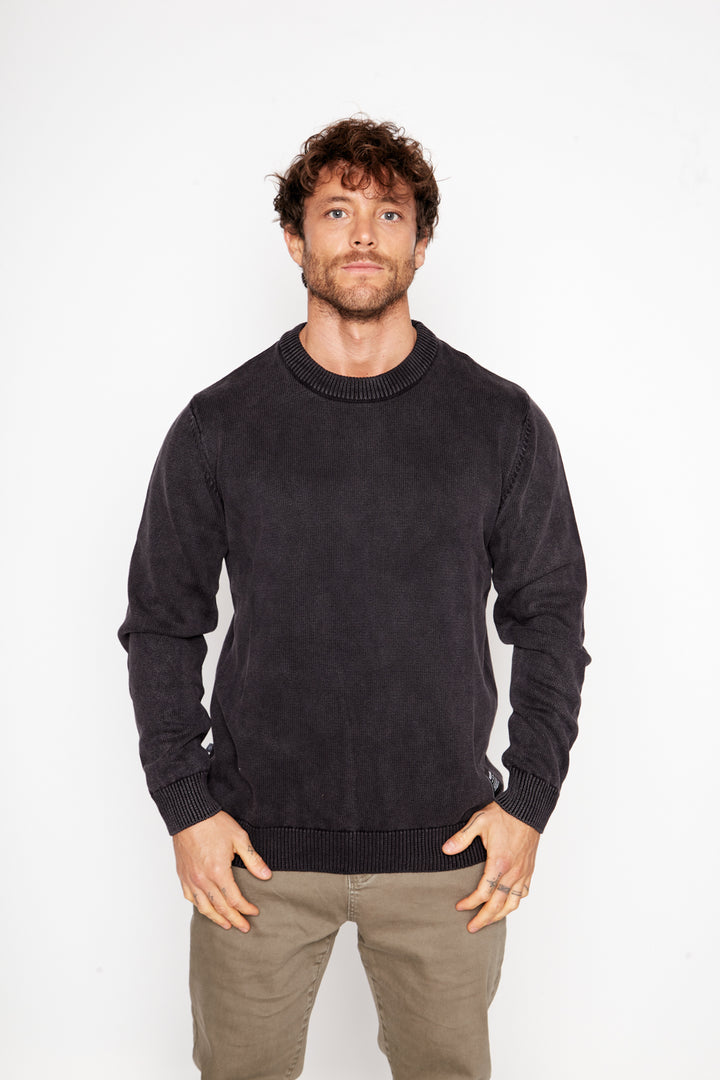 Sweater Tros Orgánico Negro Hombre