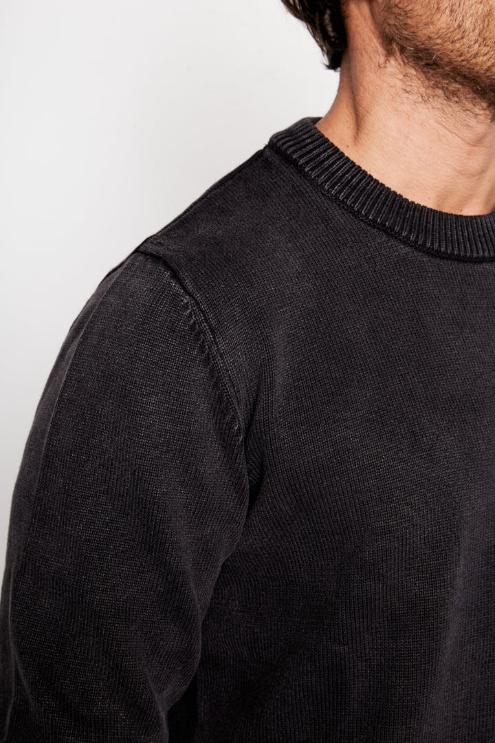 Sweater Tros Orgánico Negro Hombre