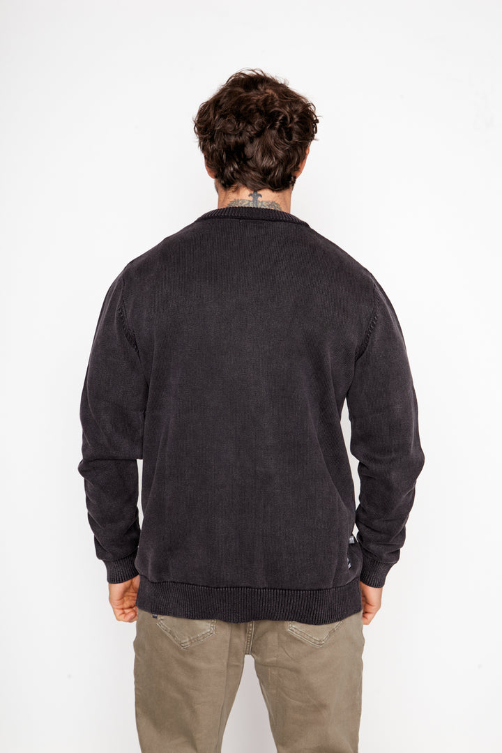 Sweater Tros Orgánico Negro Hombre