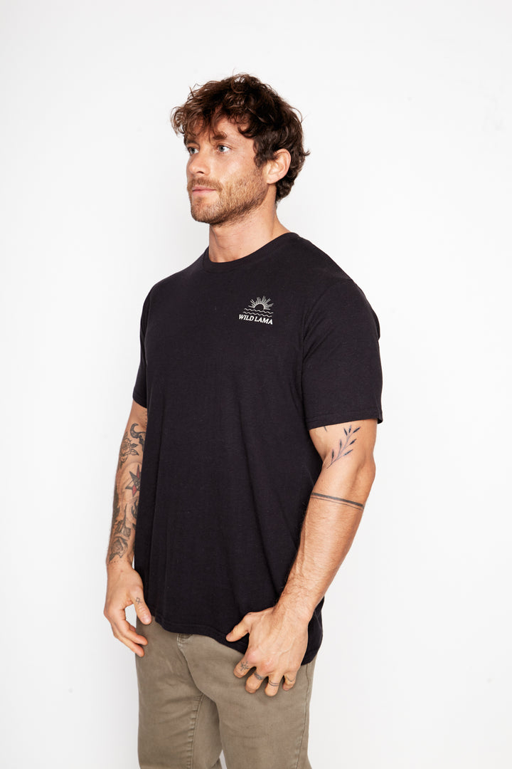 Polera Natre Cáñamo Negra Hombre